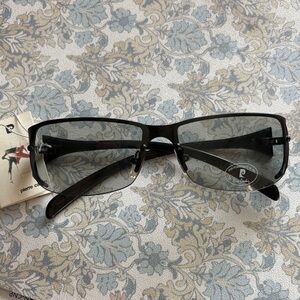 Luxury Pierre Cardin Black and Gray Designer Sunglasses PARIS
